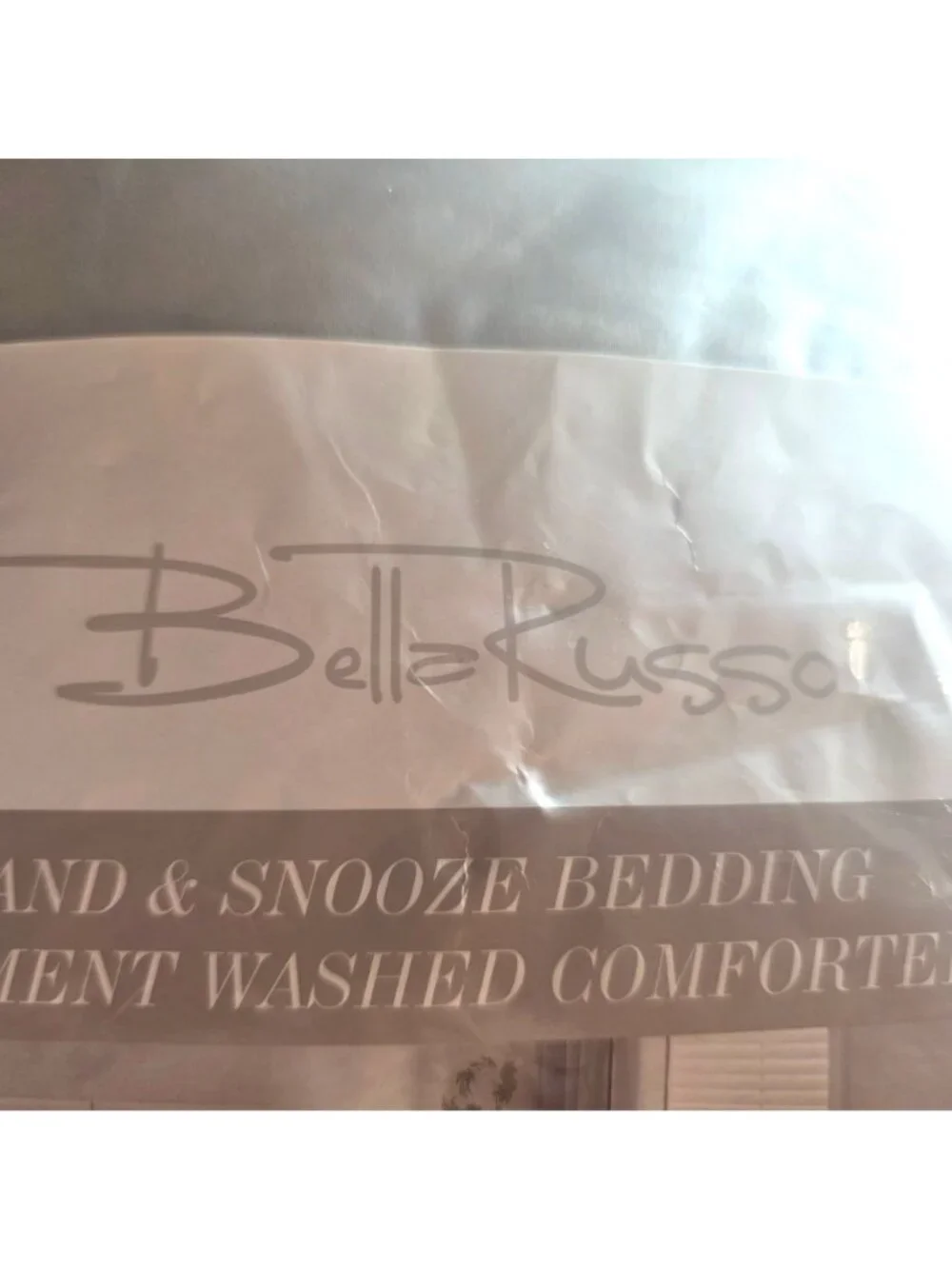 Bella Russo Comforter Sand & Snooze Bedding Garment Washed Queen 90x90 Beige